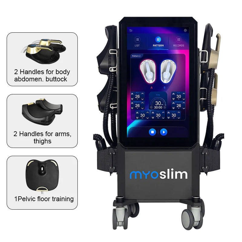 EMS RF Body 6500W Sculpting Machine Muscle Stimulator for Non-Invasive Contouring and Toning Salon Device Shaping Professional