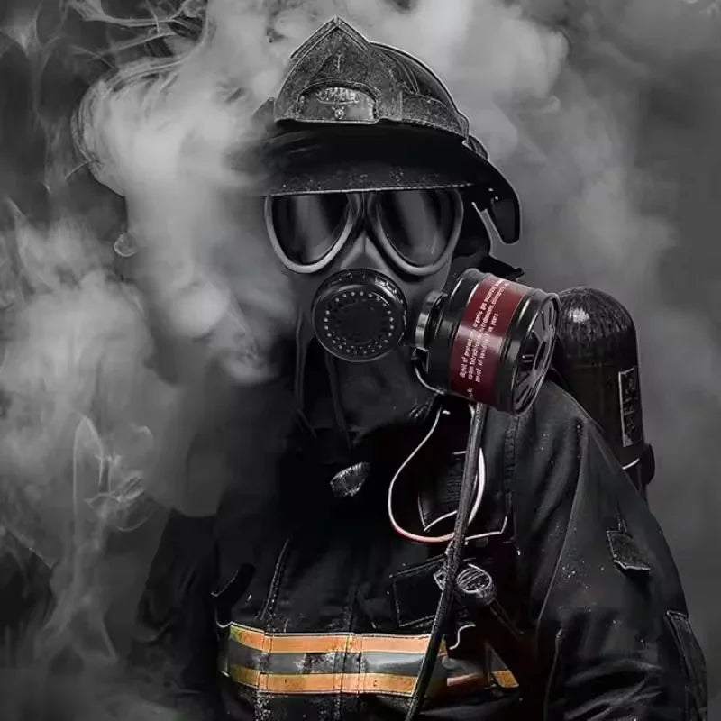 New 87 Respirator, Full Face Gas Mask with Activated Carbon Filter for Vapour, Chemical, Nuclear Contamination Protection