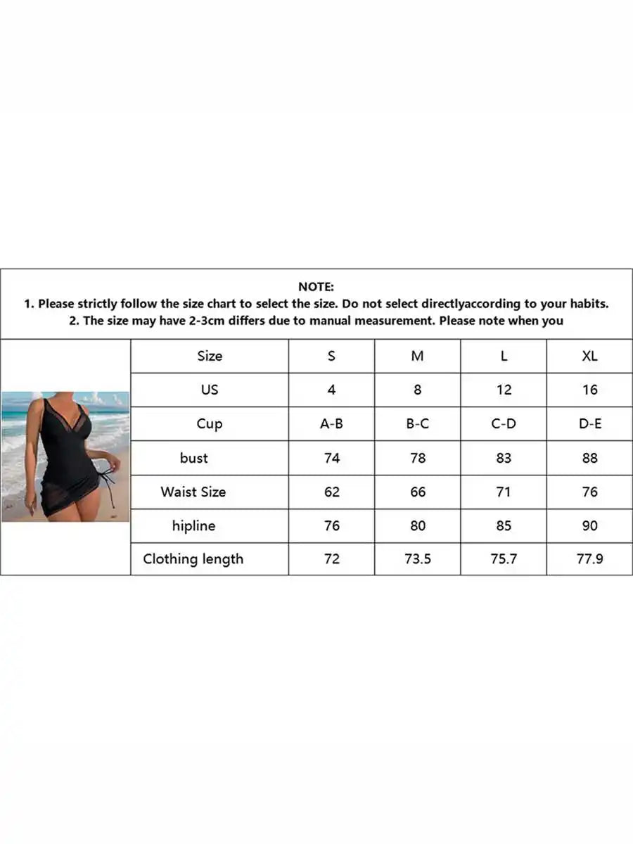 Women One Piece Swimsuit With Floral Print Mesh Sheer Sarong Wrap Tummy Control Bathing Suit