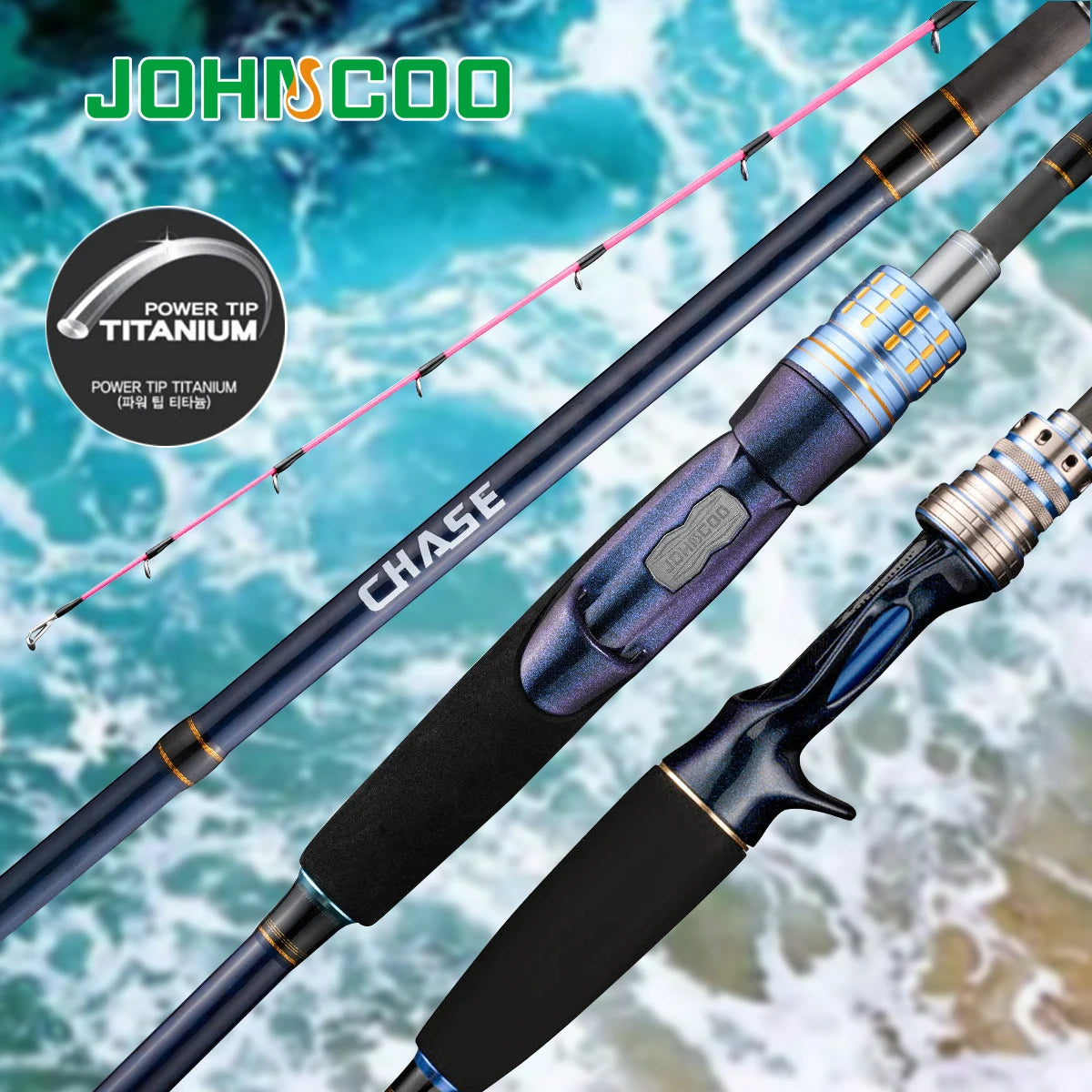 Boat Fishing Rod with Titanium Tip 1.7m 1.8m 1.9m ML Spinning Casting Fishing Rod for Cuttlefish Fishing Rod with Sprial Rings