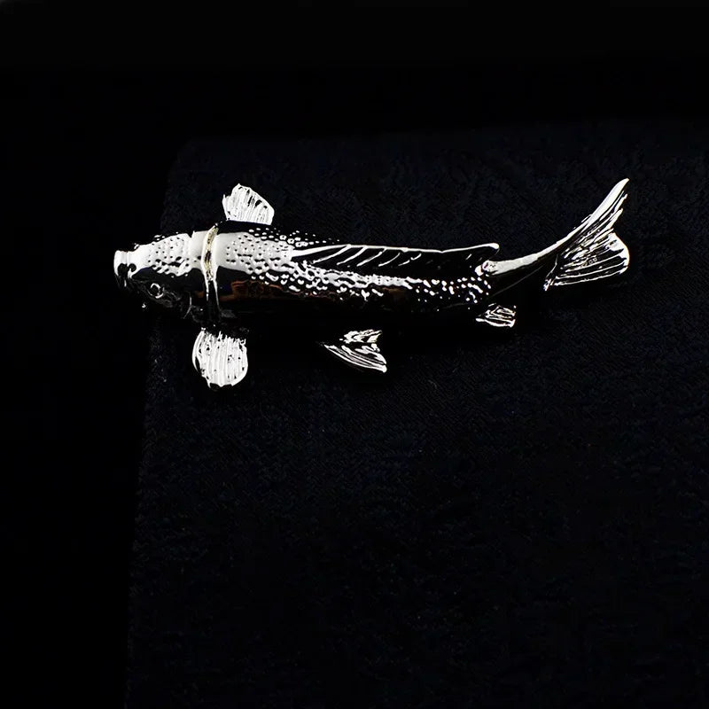 EASY.H New High Quality Laser Engraving Tie Clip Black Men's Business Tie Pin Free Delivery Rudder Feathers